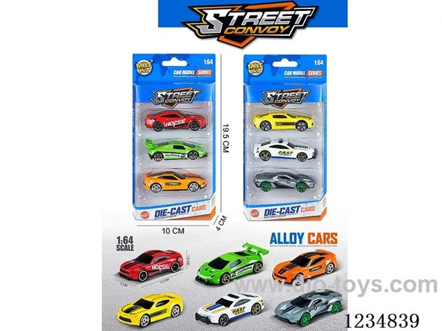 1:64 free wheel alloy car 2 mixed