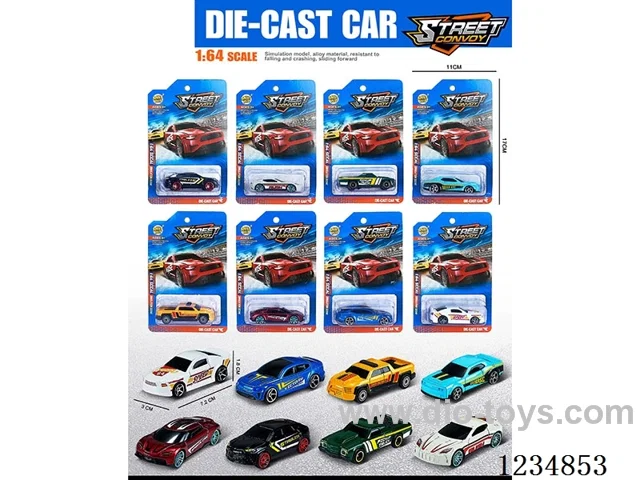 1:64 free wheel alloy car 8 mixed