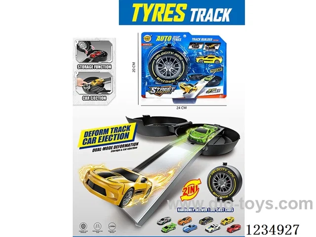 Launchable storage tire with 1 alloy wheel