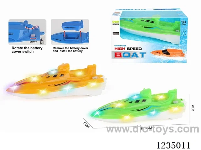 B/O Motorboat with Lights (not included battery)