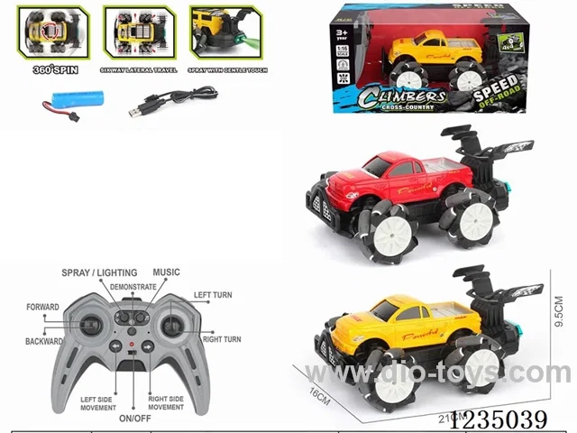 10ch rc stunt car W L/M/spray included battery