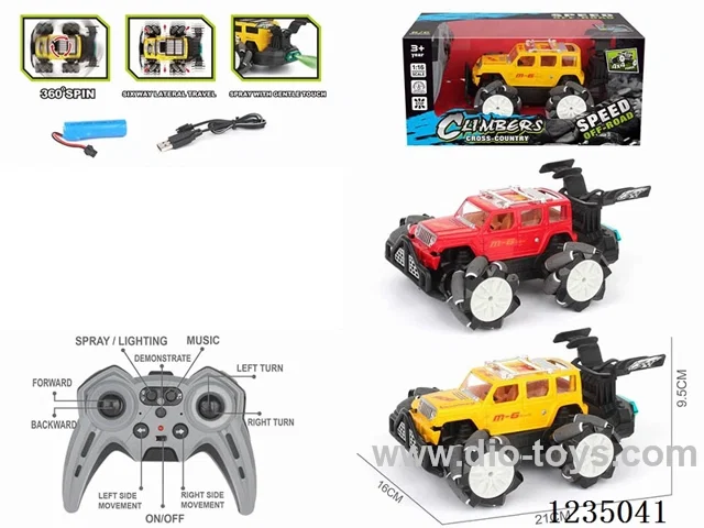 10ch rc stunt car W L/M/spray included battery