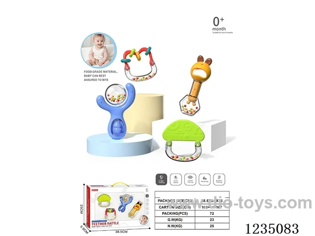 Baby Hand Rattle 4PCS (Boilable)