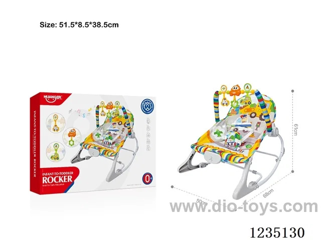 Traffic-themed Baby Rocking Chair with music