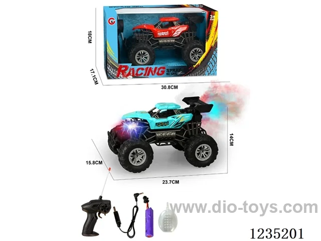 1:16 4ch spray light skeleton RC car (included battery)