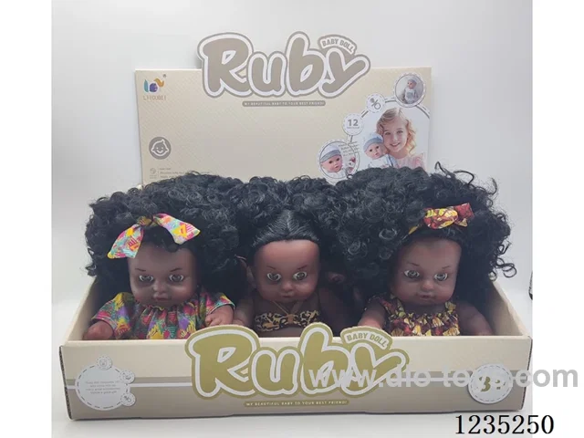 10-inch Full-Body 12-Sound Black Girl Doll 9PCS included battery
