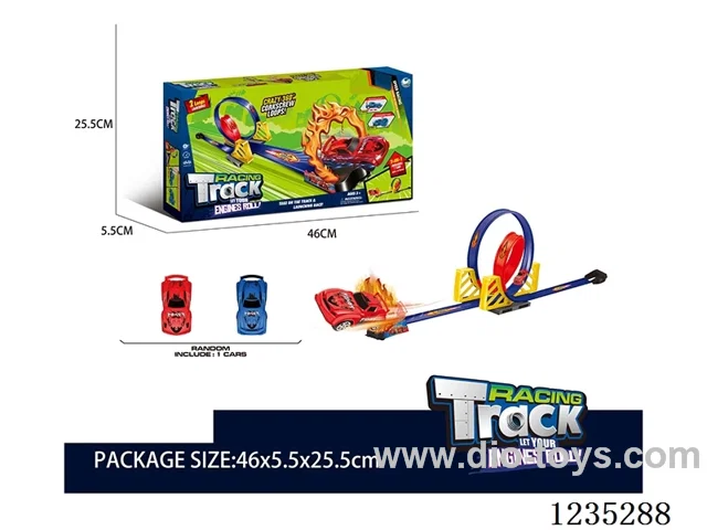 Pull-back car track (1 pull-back car)