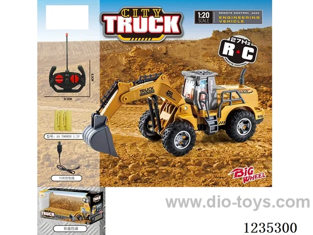 4ch RC construction vehicle (included battery)