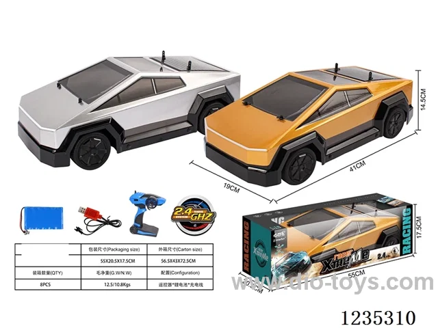 1:10 Tesla high-speed car 2.4G 4ch 2WD RC car included battery