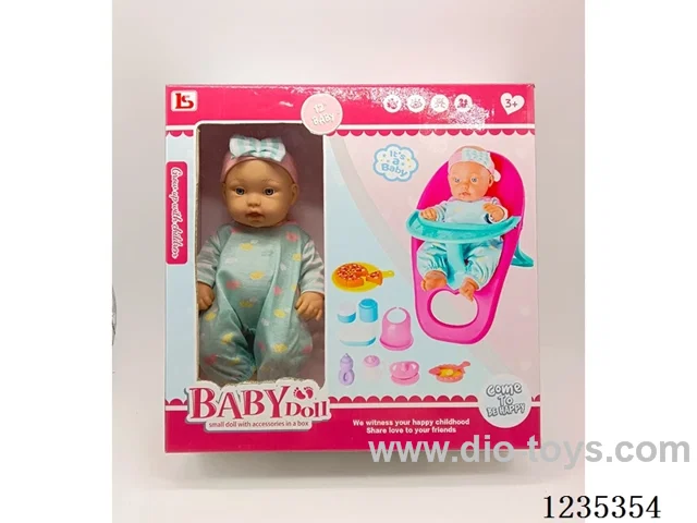 12-inch Full-vinyl Doll with Accessories 11PCS Set