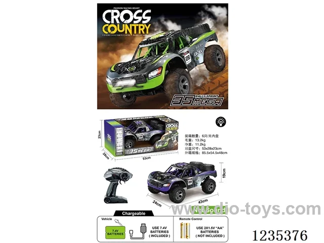 1:10 2.4G 4ch RC High Speed Car (PVC shell with lights)included battery