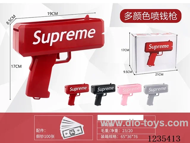 Supreme Money Gun + 100 Banknotes
