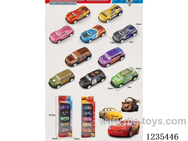 pull back alloy car 5 PCS