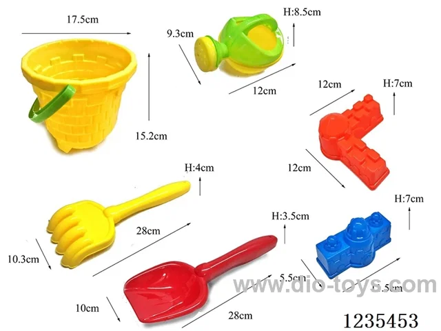 6PCS beach buckets