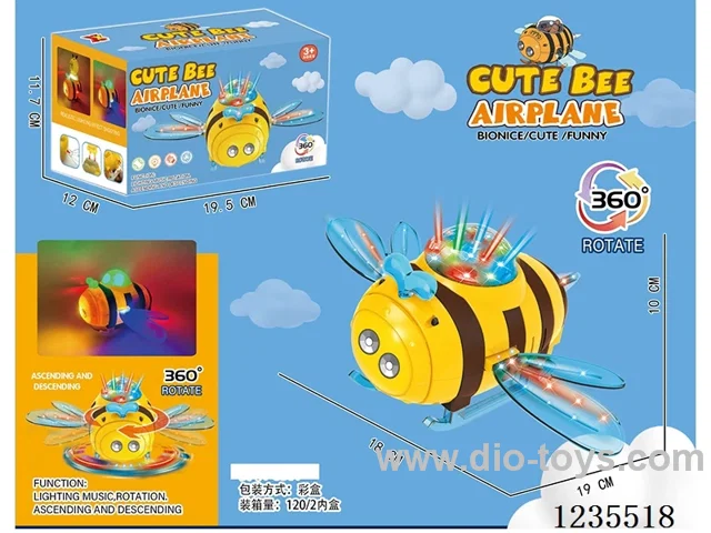 B/O universal Bionic Mechanical Bee Airplane W L/M not included battery