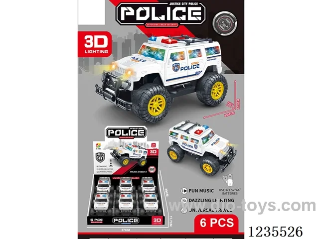 B/O Hummer Police Car 6PCS not included battery
