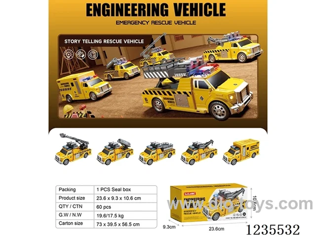 B/O Storytelling Engineering Rescue Vehicle not included battery