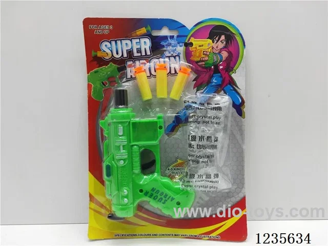 Soft/water Bullet Gun -EVA*3 6 colors mixed