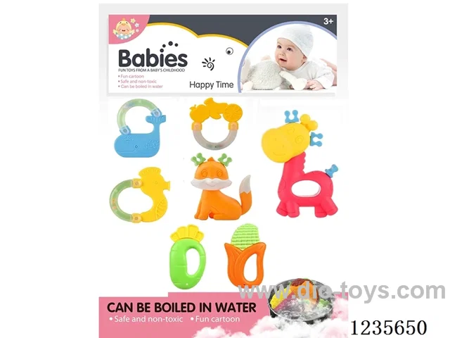 Boiled tooth gel rattle 7PCS