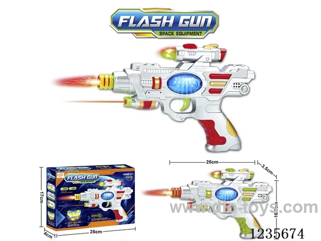 Sound 3D Light Mechanical Gun (with infrared)not included battery