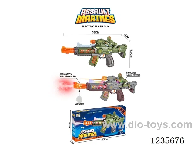 B/O Infrared Telescopic gun W L/M/spray (two colors mixed) not included battery