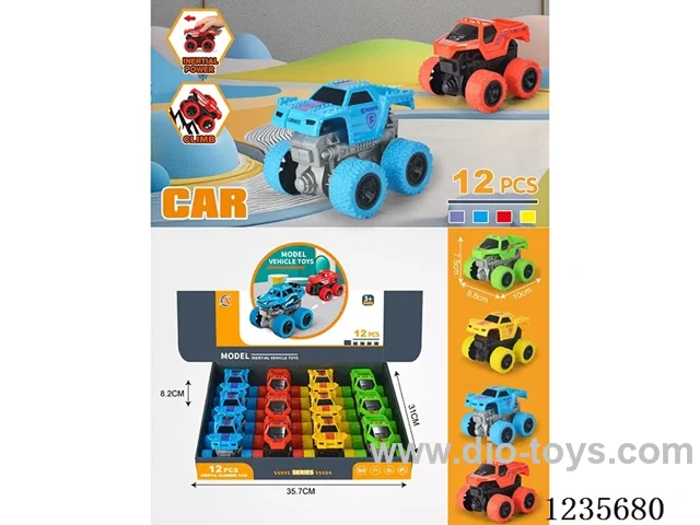 12PCS inertial 4WD car