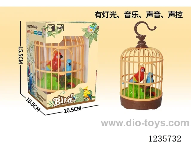 voice-activated birdcage W L/M /macaws (2 birds)not included battery