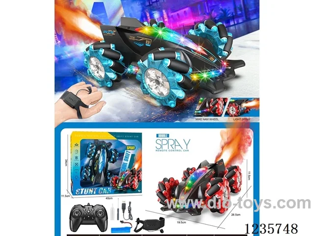 RC 2.4G Drift Spray Car (Double RC) included battery