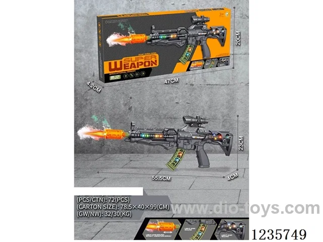 B/O gun W L/M not included battery