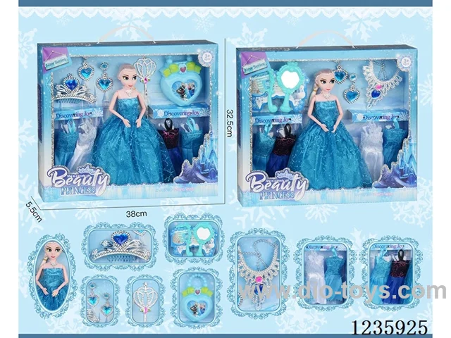 Two 11.5-inch Solid Snow Barbie Sets