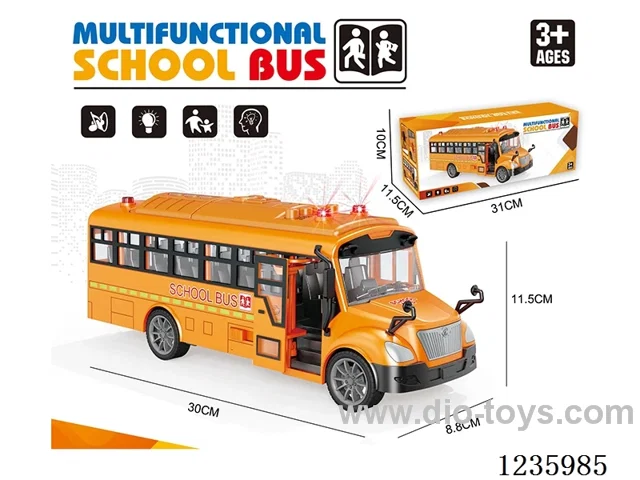 Large Inertial Early Education School Bus W L/M not included battery
