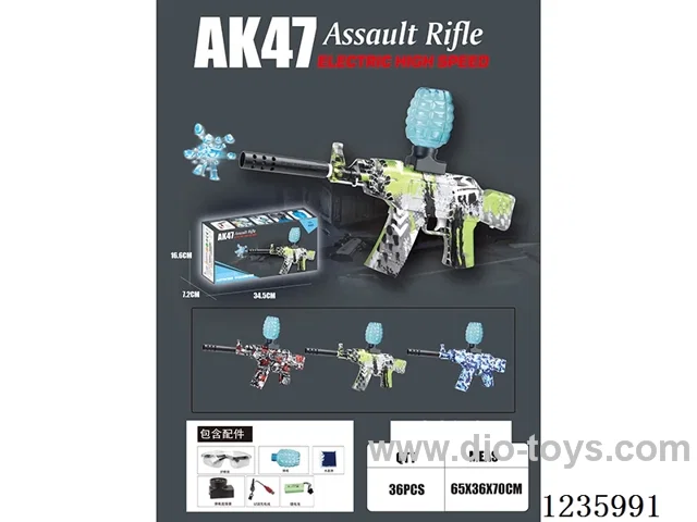 B/O AK47 water bullet Gun included battery