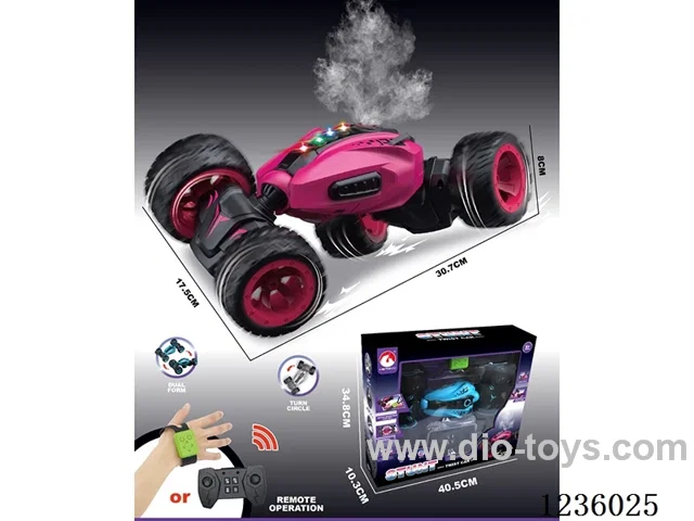 32cm RC Twist Car W L/M/spray included battery (Dual Remote Control)