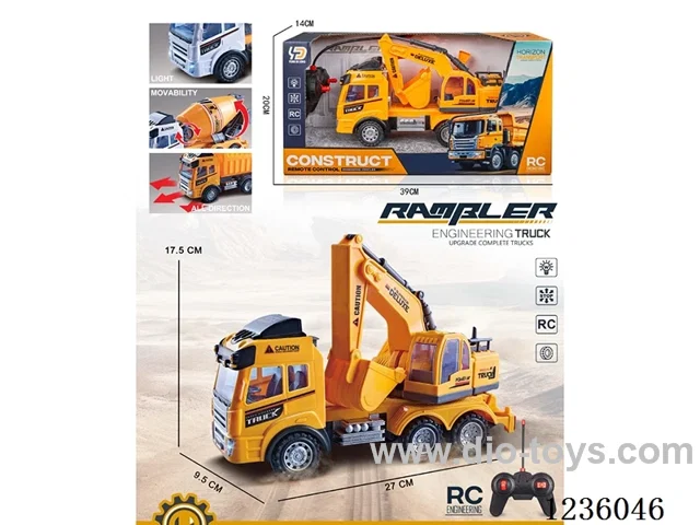 4ch RC engineering vehicle (with lights)not included battery