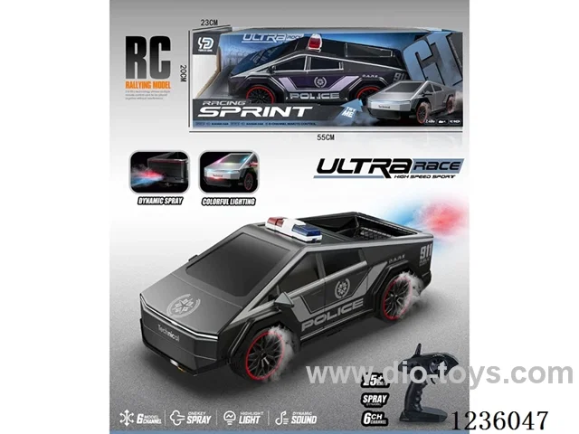 2.4G 6ch 1:10 RC high-speed car W L/M/spray included battery