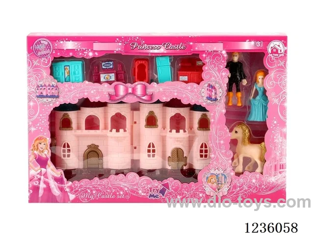 (GCC) Mini Castle with Light/12 Songs (Included battery 3*AG13 ) (2 Mixed)