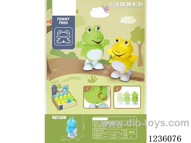 Wind-up jumping frog (single price)16PCS