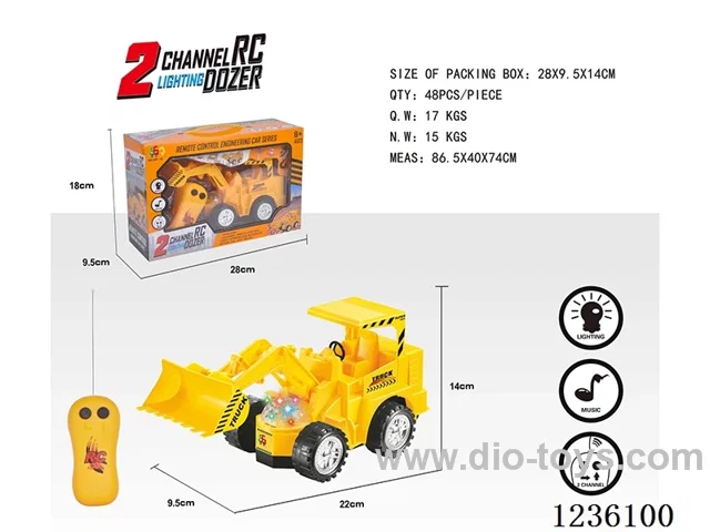 (GCC) 2ch RC bulldozer W L/M not included battery