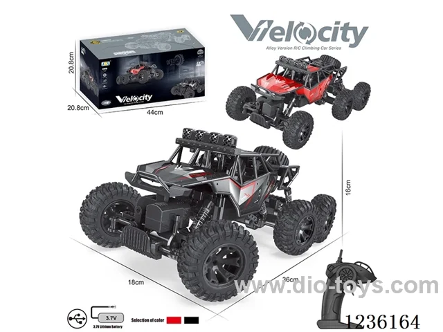 Six-Wheel Alloy RC Climbing Car included battery