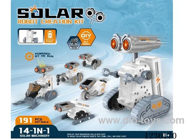 14-in-1 Solar Robot/Electric Robot (Dual Drive Mode)not included battery