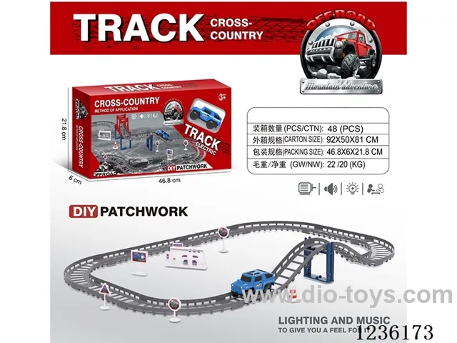 Off-road Electric Track with 1 B/O car ( 1*AA not included battery)