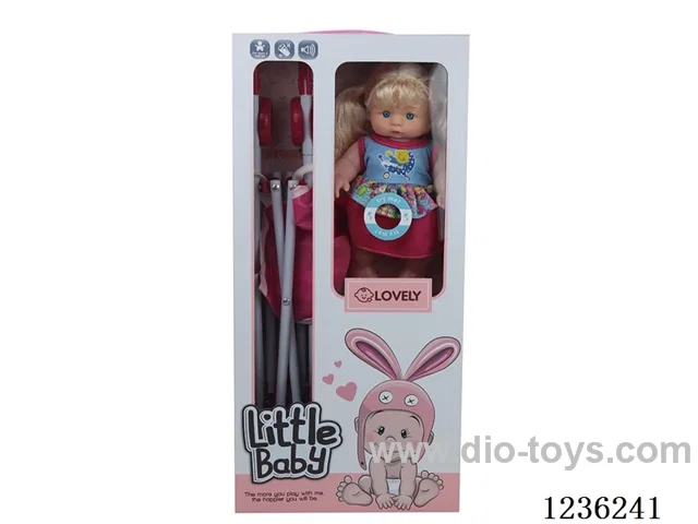 10-inch doll with plastic cart/IC included battery 2*AG13