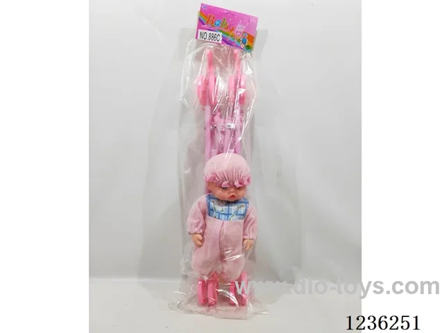 Plastic car+doll
