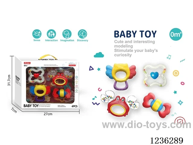 4PCS rattles