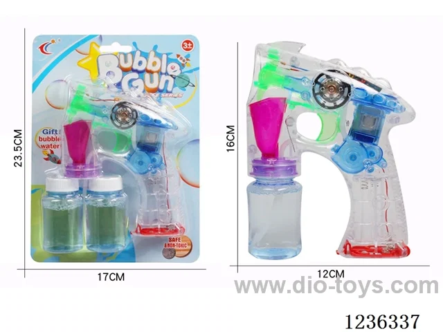 Small space transparent electric bubble gun W L/M (GCC)not included battery