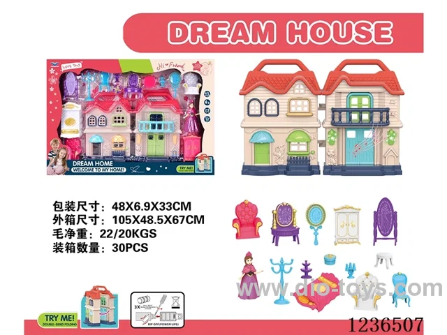 Cottage Set (With Lights & Music) included battery