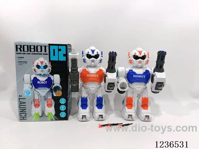Spinning Egg Shooting Robot W L/M notIncluded Battery
