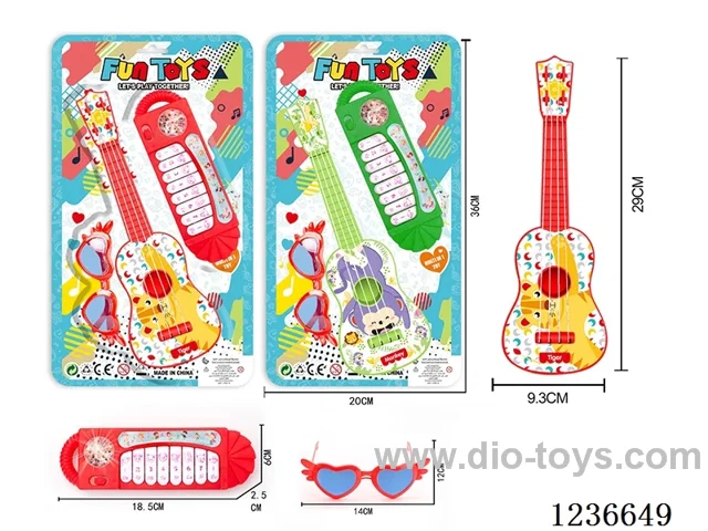 Guitar+Electronic Piano+Eyeglasses not included battery