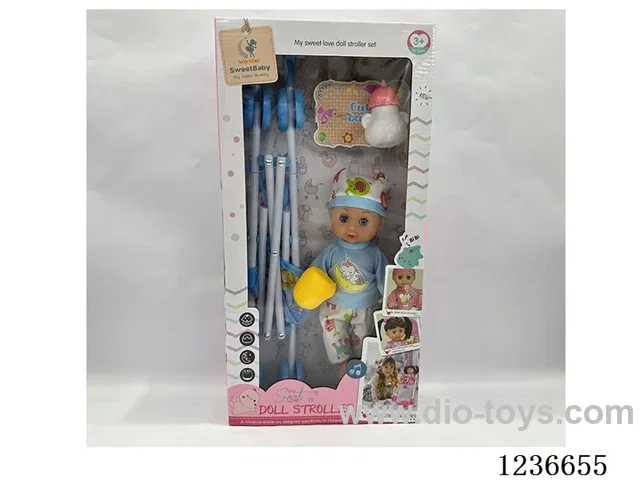 11 inch Doll + Trolley+Accessories included battery