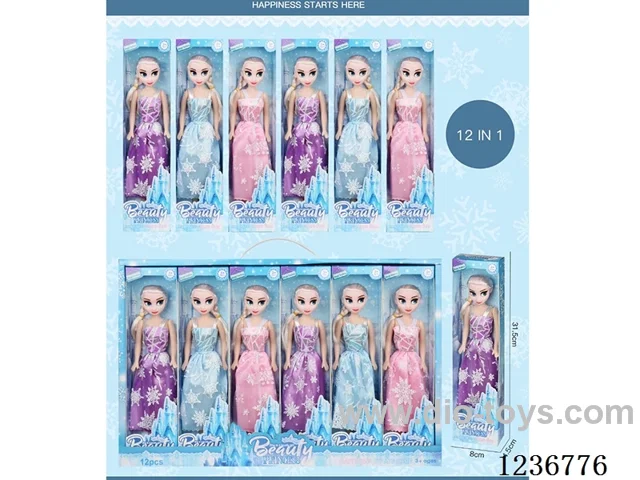 12-in-1 empty body Ice Barbie set (12PCS)